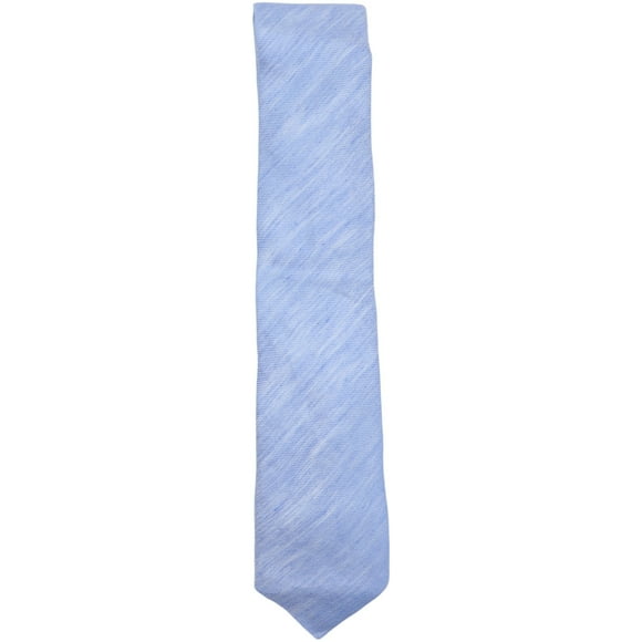 Altea Milano Men's Light Blue / White Silk and Linen Pinpoint Dotted Necktie - One Size