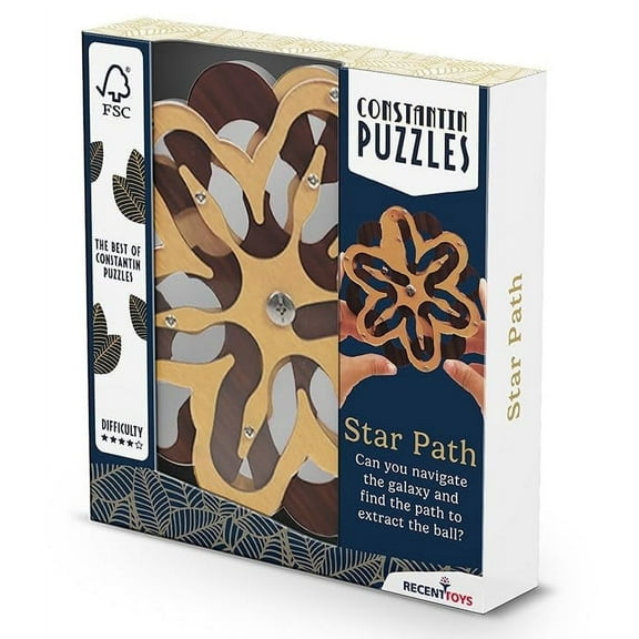 Constantin Star Path - A Triple Layered Maze Puzzle Brainteaser from Recent Toys - for Ages 14 and Up