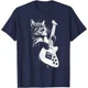 thumbnail image 3 of Rock Cat Playing Guitar para hombre, camiseta de gran tamaño, hip hop, informal, algodón, diario, cuatro estaciones, ropa de calle, 3 of 4