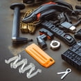 thumbnail image 4 of WORGEOUS 100 Pcs Wire Cable Clamps Lift Door Tailgate Rear Leg Clip Device Black, 4 of 8