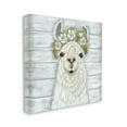 thumbnail image 3 of Stupell Smiling Llama Country Floral Blooms Animals & Insects Painting Gallery Wrapped Canvas Print Wall Art, 3 of 7