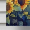 thumbnail image 2 of Sunflowers in Watercolor House Flag 28 in x 40 in, 2 of 7