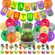 thumbnail image 3 of Globos de látex de aluminio con diseño de mineros y zombis plantados, juego temático PVZ, decoración para tartas, suministros para fiestas, pancartas de cumpleaños para niños, 3 of 5