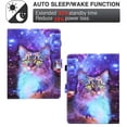 thumbnail image 2 of Universal 8 inch Tablet Case, Slim Folio Protective Case Cover with Kickstand for iPad mini/Samsung Tab A 8.0/Onn 8.0/Lenovo Tab M8 all 7.5-8.5 inch Tablet, Purple Cat, 2 of 7