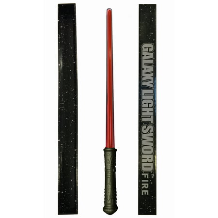 Galaxy FIRE Light Sword – DELUXE RED light-up Saber Sword with an authentic power up and down humming sound, added durability and gift ready packaging.  Red Light