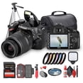 thumbnail image 1 of Nikon D3200 DSLR Camera 24.2MP with 18-55mm VR Lens Full HD Bundle 128GB Card Tripod LED Light Bag Case (International Model), 1 of 8