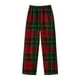 thumbnail image 5 of Pantalones largos de franela a cuadros, térmicos, casuales, de moda, para niños y niñas., 5 of 5