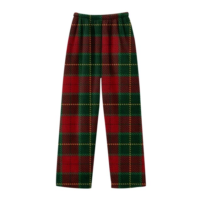 Ediodpoh Pantalon en Flanelle à Carreaux Mode Régulière pour Enfants Pantalons pour Filles Rouge 100