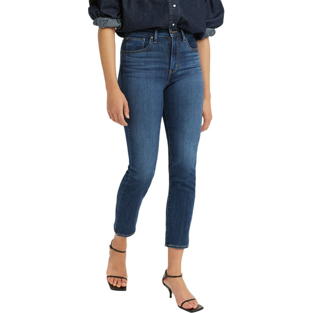 Levi's Original Women's 724 High-Rise Straight Cropped Jeans - Walmart.com