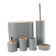 thumbnail image 4 of Juego de 6 accesorios de baño, cepillo de inodoro, baño sencillo, ligero, para basura Gris, 4 of 9