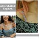 thumbnail image 2 of 2 Pairs Women Bra Straps Glitter Elastic Adjustable Underwear Removable Sparkling Strap Replacement Shoulder Straps For Bra Lingerie Strapless Dress, 2 of 4