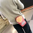 thumbnail image 4 of DAMAI Women's French fries Bag Shoulder Bag, French fries Costume Shoulder Bag with Zip, Fun Accessory Versatile Party Decoration for Carnival Parties, 4 of 8