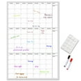 thumbnail image 2 of Ayprnig Wall Calendar Dry Erase, Undated Three Month Wall Calendar, Blank Monthly Planner for Home Office Organization, Includes Double-Sided Sticky Dots and 2 Marker Pens, Reusable 24*36 Inch, 2 of 8