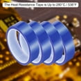 thumbnail image 5 of Uxcell Blue Heat Tape, 2 Rolls 25mmx33m 108ft High Temperature Heat Resistant Tape for Sublimation, 5 of 6