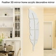 thumbnail image 2 of Plume 3D Mirror Wall Sticker home decor Living Room bedroom Art Home Decal Acrylic Sticker Mural Wall Decoration  11#, 2 of 9