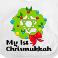 thumbnail image 4 of Inktastic My First Chrismukkah Boys or Girls Baby Bib, 4 of 4