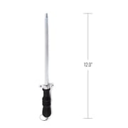 Beille 12 Inch Honing Steel Rod for Knives, Knife Sharpeners, Kitchen Gadgets, Silver