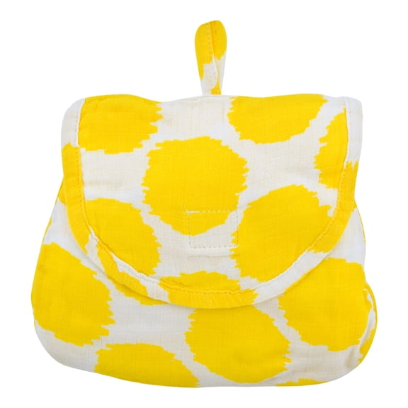 Bacati Muslin Nursing Privacy Cover, Ikat Zigzag Yellow Dots, 1.0 CT