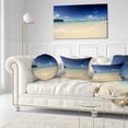 thumbnail image 3 of Designart Crystal Waters of Grand Cayman - Seashore Photo Throw Pillow - 12x20, 3 of 5