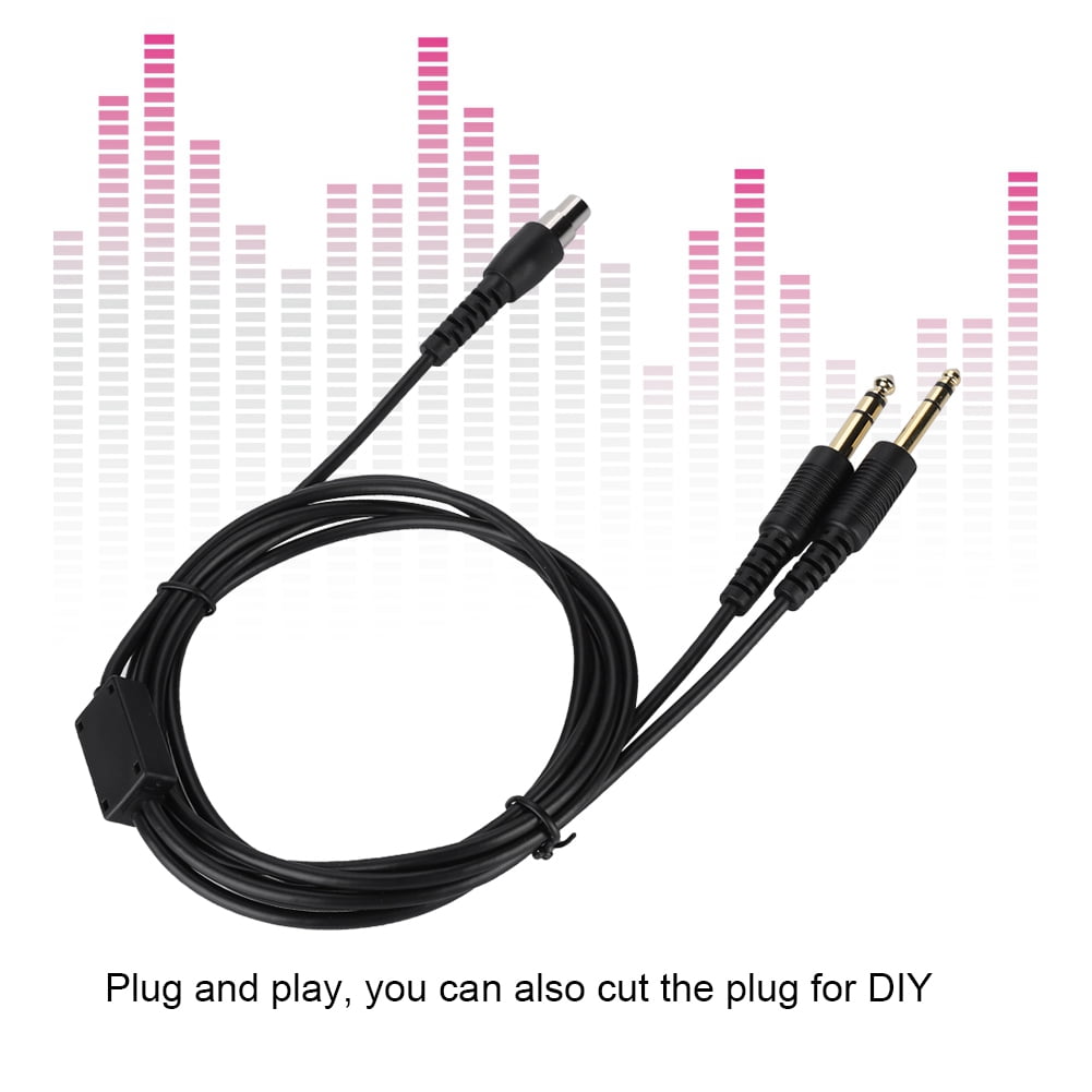 Peahefy GA Twins Plugs,230cm Aviation Headset Plug Replacement Cable
