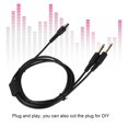 thumbnail image 2 of Herwey 230cm Aviation Headset Plug Replacement Cable Adapter for Pilot DIY with Cable Switch, GA Headset Adapter, Headset Plug Cable, 2 of 6