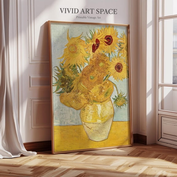 Vincent Van Gogh Painting Print: Sunflowers 2, Giclee Print, Wall Art Print, Fine Art Print, Post-Impressionist Art UNFRAMED PAPER POSTER, Home Decor, Vintage Gift, Living Room Dercor