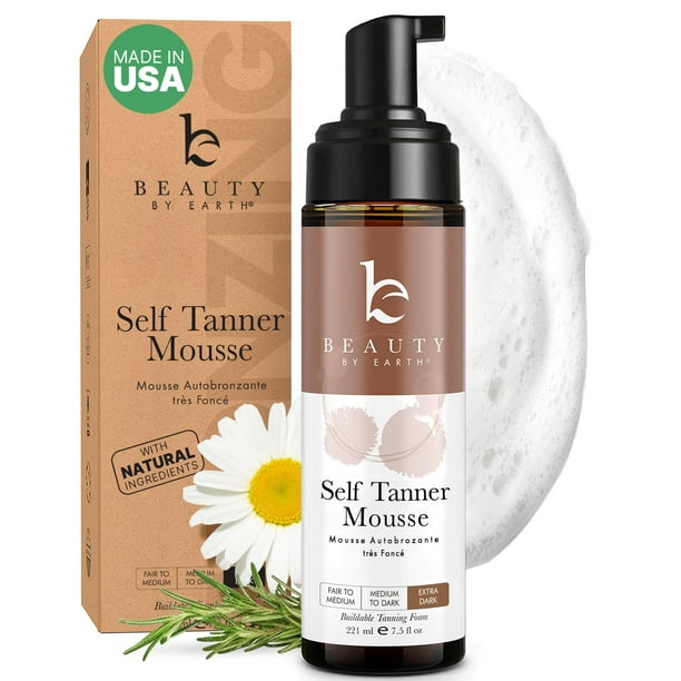 Espuma Autobronceadora Ultra Oscura Vegana Beauty by Earth de EE.UU.