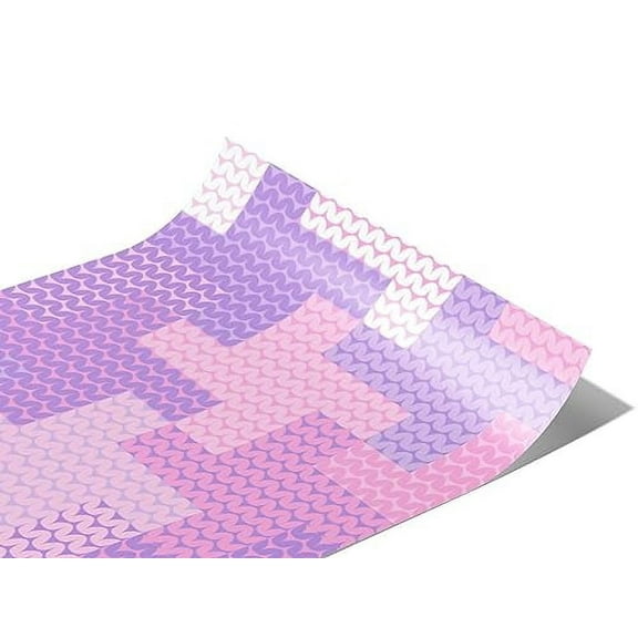 Rwraps Purple Mosaic Heliotrope Tunes Gloss Vinyl Film Wrap 59in x 10ft Vinyl Vehicle Car Film Sheet