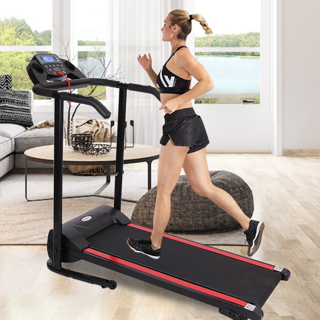 Details about   1100W Electric Folding Treadmill With Device Holder Shock Absorption And Incline 