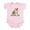 Petal Pink, variant on - Momma's Boy Baby Light Bodysuit - Baby Light Bodysuit, Size Newborn - 24 Months