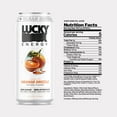 thumbnail image 3 of Lucky Energy Drink | Sugar Free Energy Drinks with Maca, Ginseng, Taurine, Beta-Alanine | Healthy Energy Drinks | 200mg Caffeine. Orange Drizzle 16oz., 3 of 6