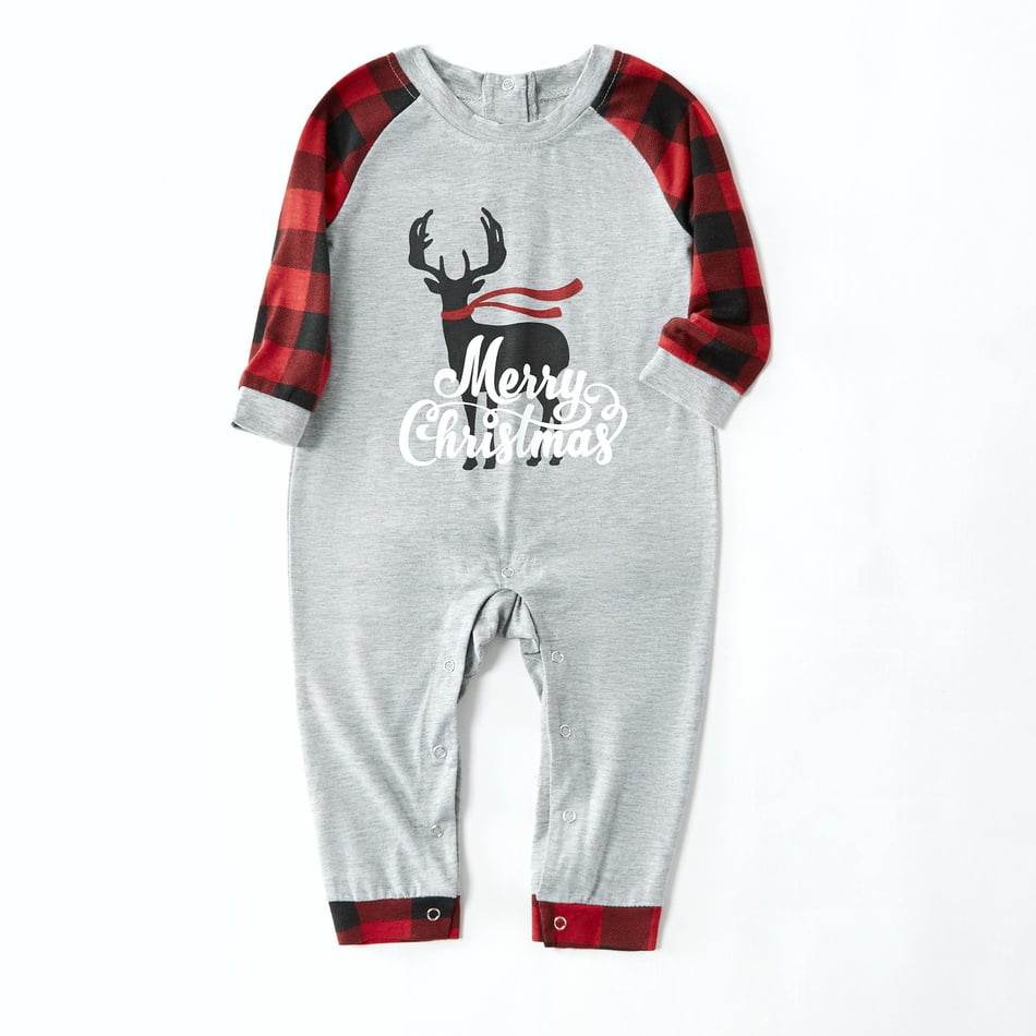 Matching Merry Christmas Reindeer Print Cozy and Festive Christmas Pajamas for the Whole Family
