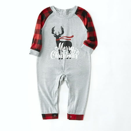 Eyiiye family matching pajamas for christmas, dad mom kid baby and pet Matching Family Christmas Pajamas Set, Cute Letter Reindeer Print