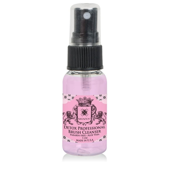 SHANY DETOX Professional Makeup Brush and Sponge Shampoo , Brush Cleanser, Removes dirt, Makeup from brushes and Sponges - Paraben Free, Vegan, Cruelty Free - Instant Dry - 1oz