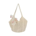 thumbnail image 2 of Gumesh Beach Bags for Women - Women Beach Tote Bag, Summer Mesh Hollow Straw Tote Bag for Holiday Market, 2 of 7