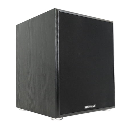 Rockville Rock Shaker 12" Black Powered Home Theater Subwoofer, 800W Peak/400W RMS, Class D, 40Hz-200Hz