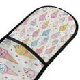 thumbnail image 4 of Yayeee Double Oven Mitt Kitchen Heat Resistant Baking 35" x7" Quilted Glove, Colorful Ice Cream Pattern, 4 of 6