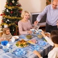 thumbnail image 6 of 144 Pieces Frozen Party Supplies, Snowflake Tableware Sets Including Disposable Paper Plates Napkins Cups Forks Serves 24 for Winter Christmas Holiday Wonderland Birthday Party Decorations, 6 of 7