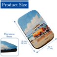 thumbnail image 4 of Surfing Soft Comfortable Furry Printed Armrest Accessory Car Armrest Pad 12.5x8.2 Inch, 4 of 6