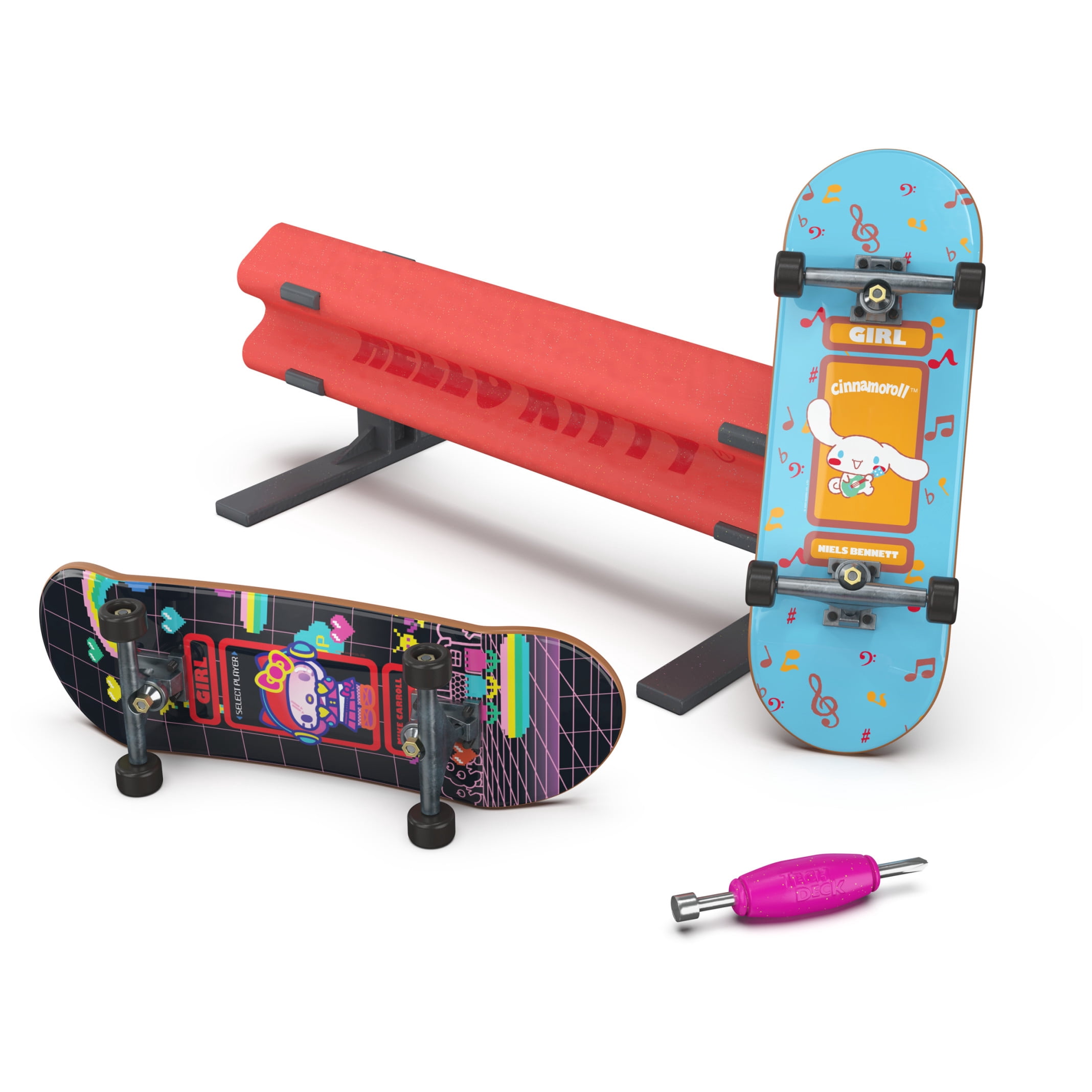 Tech Deck Powell Peralta Sk8shop Bonus Pack with Ramp, Includes 8 Fingerboards, for Ages 6 and up