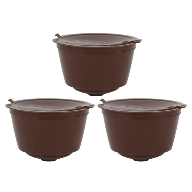 Filtro de cápsula de café de 3 piezas para Nescafé Dolce Gusto Mini Me Esperta marrón