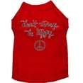 thumbnail image 1 of Be Hippy Screen Print Dog Shirt Red Med (12), 1 of 1