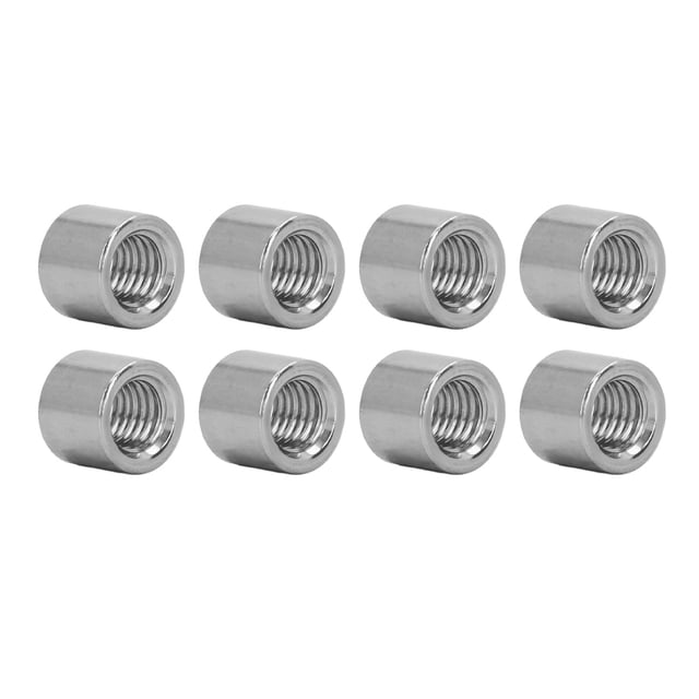 M8 Female Thread Coupling Nut, 50Pcs Safe 304 Stainless Steel Rugged Thread Coupling Nut Kit For Home Decoration