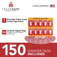thumbnail image 2 of TRADESAFE Lockout Tagout Tags Station, LOTO Tags 150 pcs for OSHA Compliant Lock Out Tag Out, 2 of 9