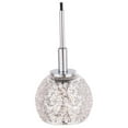thumbnail image 3 of Woodbridge Lighting Elise 3-Light Mercury Crystal Ball Glass Pendant in Chrome, 3 of 4