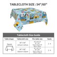 thumbnail image 7 of Wukai Building Truck Waterproof Tablecloth for Kitchen Dining, Fits Square Tables for 2-4 Seats -60"x60", 7 of 7