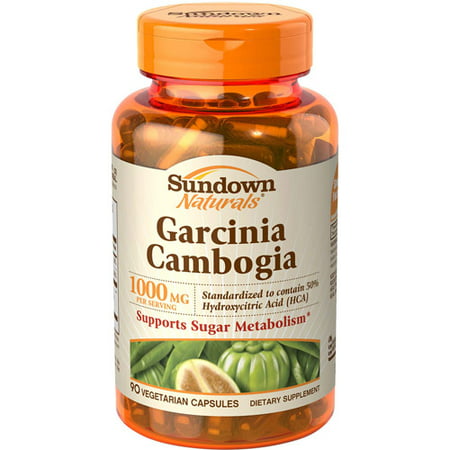 Sundown Naturals Garcinia Complément alimentaire végétarien capsules, 1000 mg, 90 count