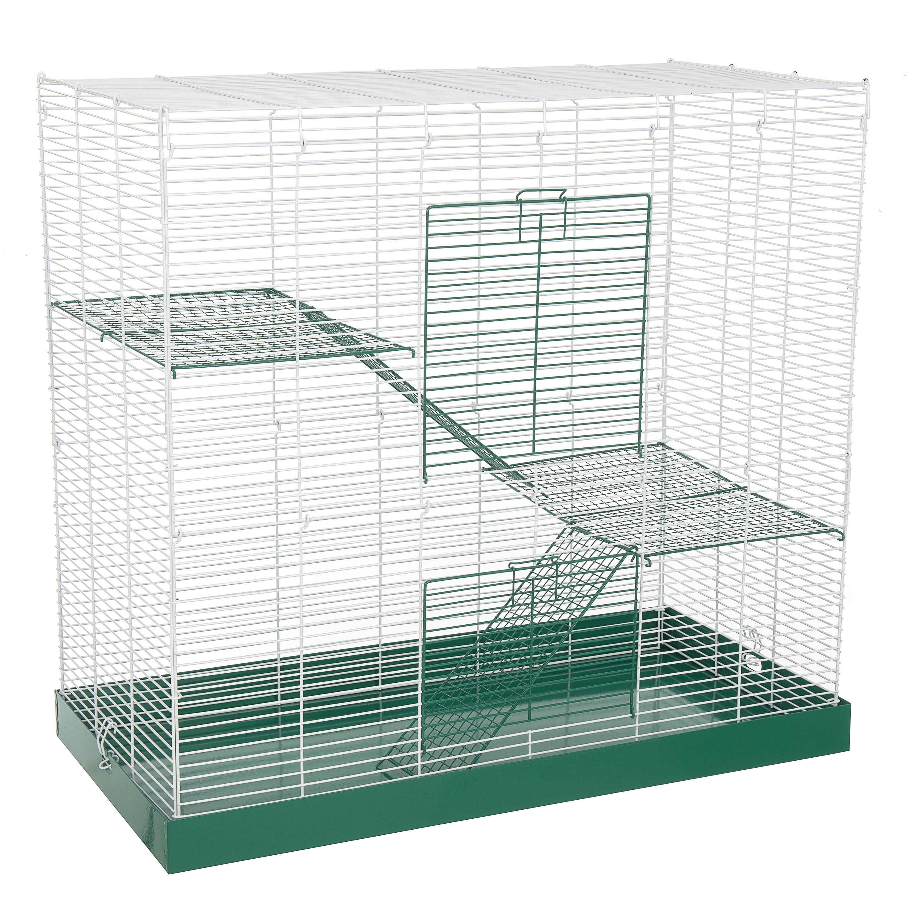 Ware Pet Products Durable Powder-Coated Metal 3-Story Small Animal Cage for Rats & Hamsters, 30.5"W x 15.75"D x 28"H