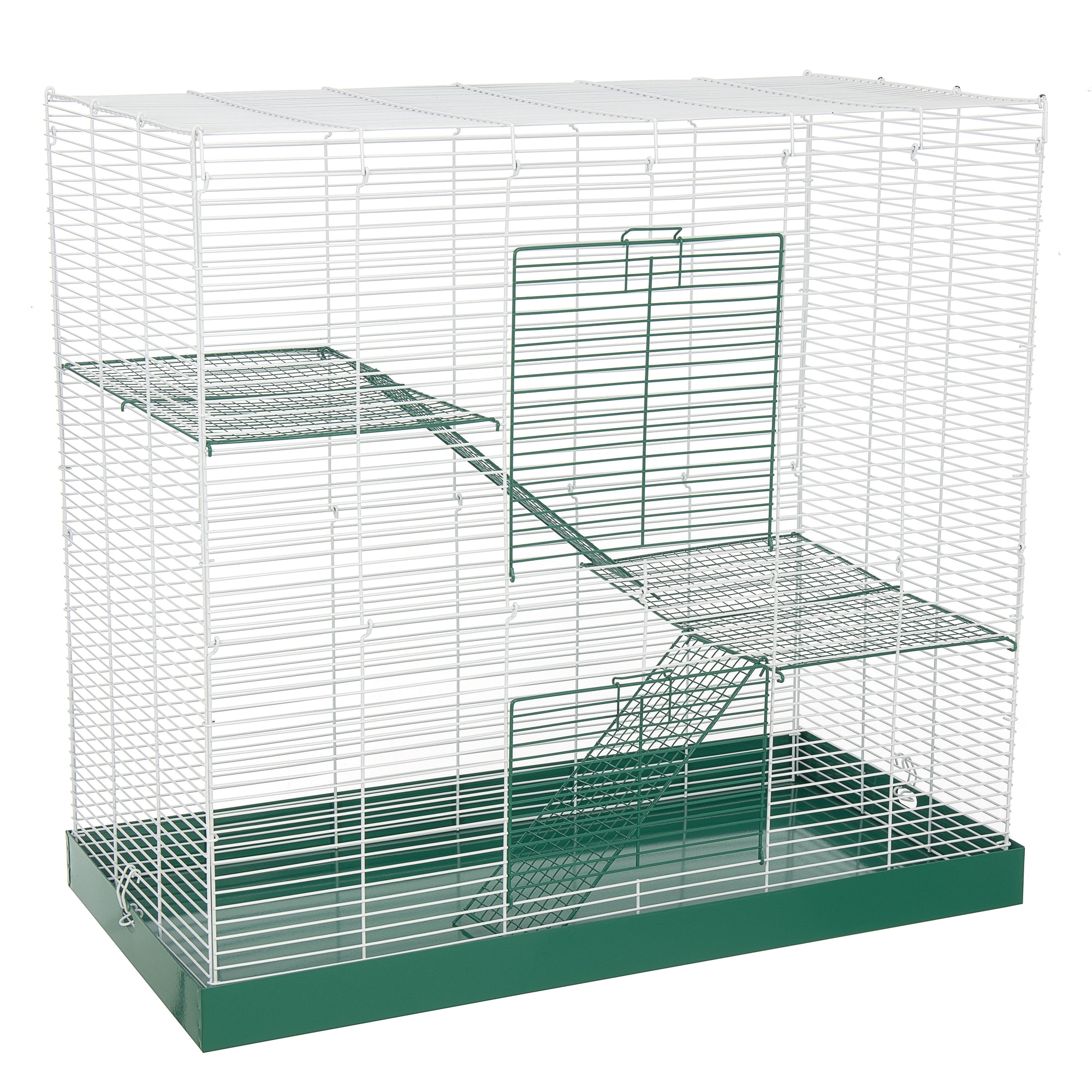 Ware Pet Products Durable Powder-Coated ALL Metal 3-Story Small Animal Cage for Rats & Hamsters, 30.5"W x 15.75"D x 28"H
