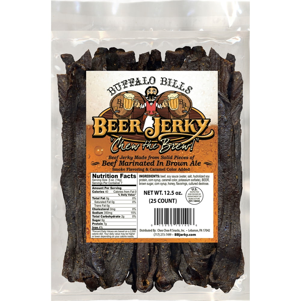 Buffalo Bills Honey Ale Beef Jerky 2 Bag Starter Kit (2 bags and 1 jar)